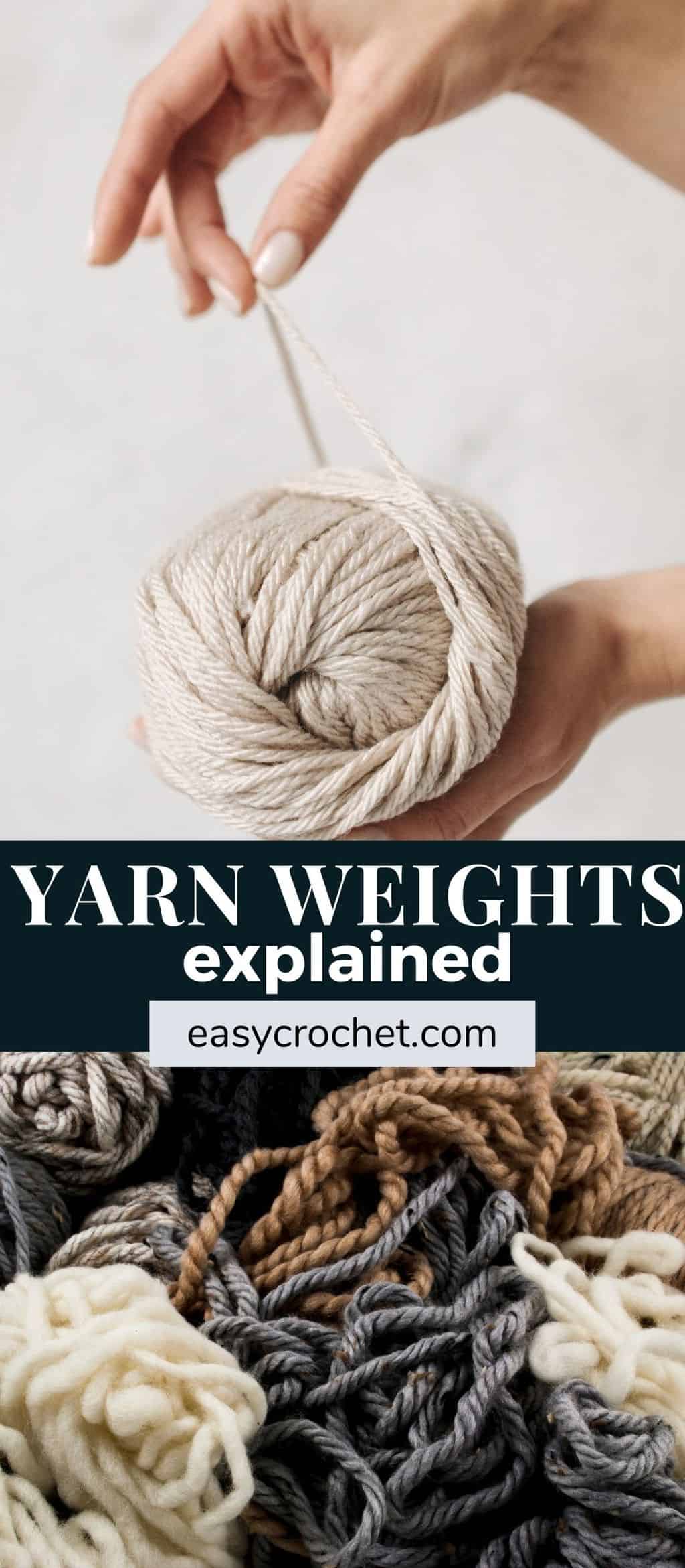 Crochet Yarn Weight Chart - Easy Crochet Patterns